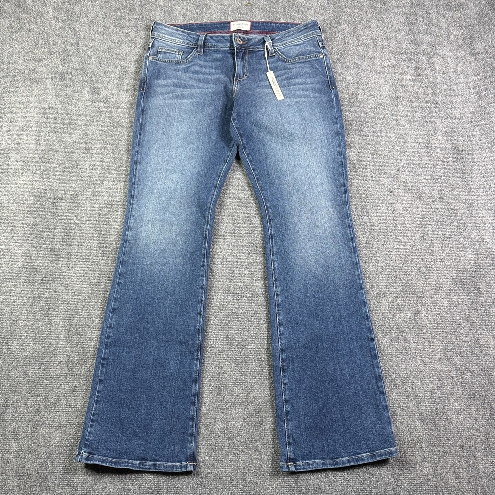 Fran Denim Womens Bootcut Jeans 31 Mid Rise Medium Wash Stretch NWT USA Made